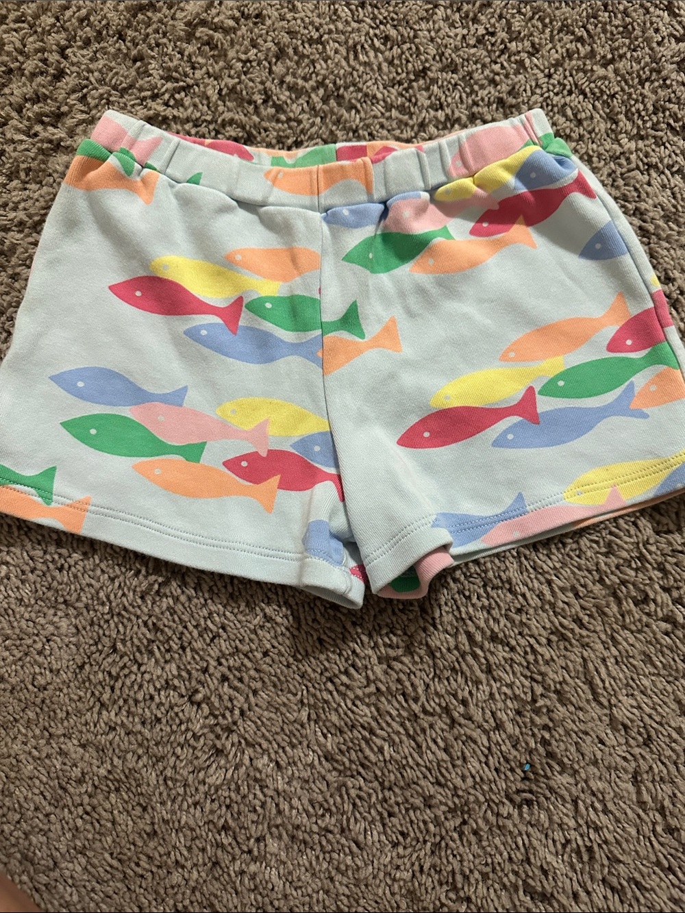 The Beaufort Bonnet Company Light Blue Shorts with Multicolor Fish